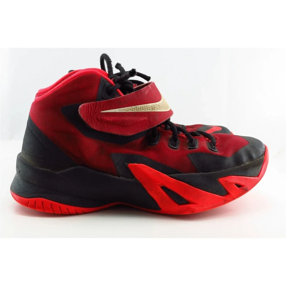 Nike Boys' Athletic Shoes Size‎ 3.5 Red Synthetic Lightweight Supportive Sport